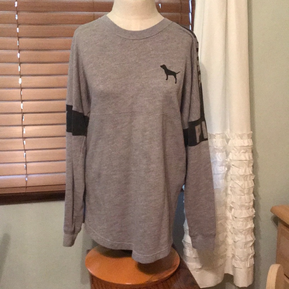 Gray Victoria’s Secret crew neck